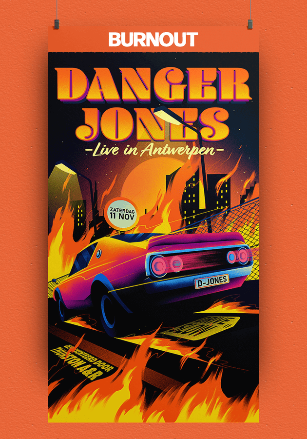Affiche Danger Jones Burnout
