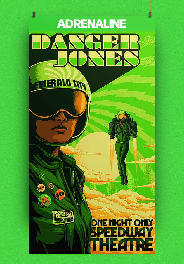 Affiche Danger Jones Adrenaline