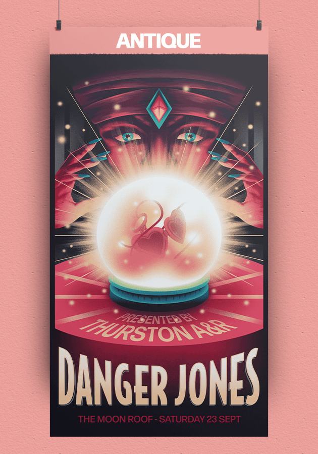 Affiche Danger Jones Antique