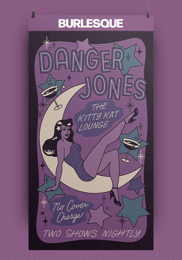 Affiche Danger Jones Burlesque