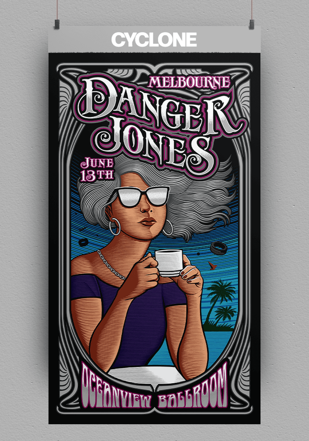 Affiche Danger Jones Cyclone
