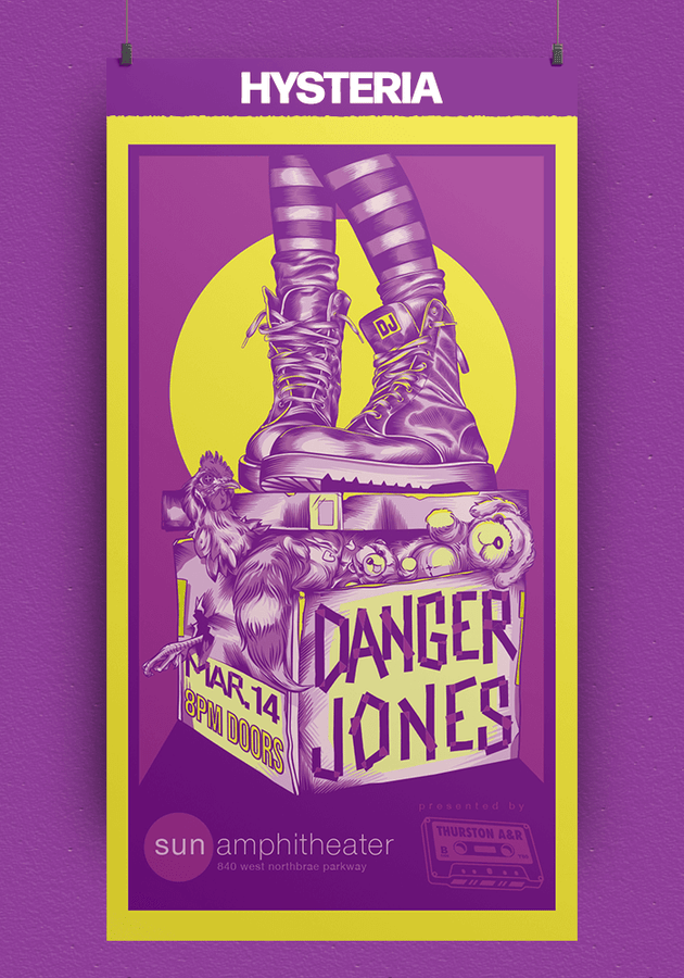 Affiche Danger Jones Hysteria