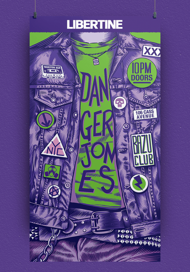 Affiche Danger Jones Libertine