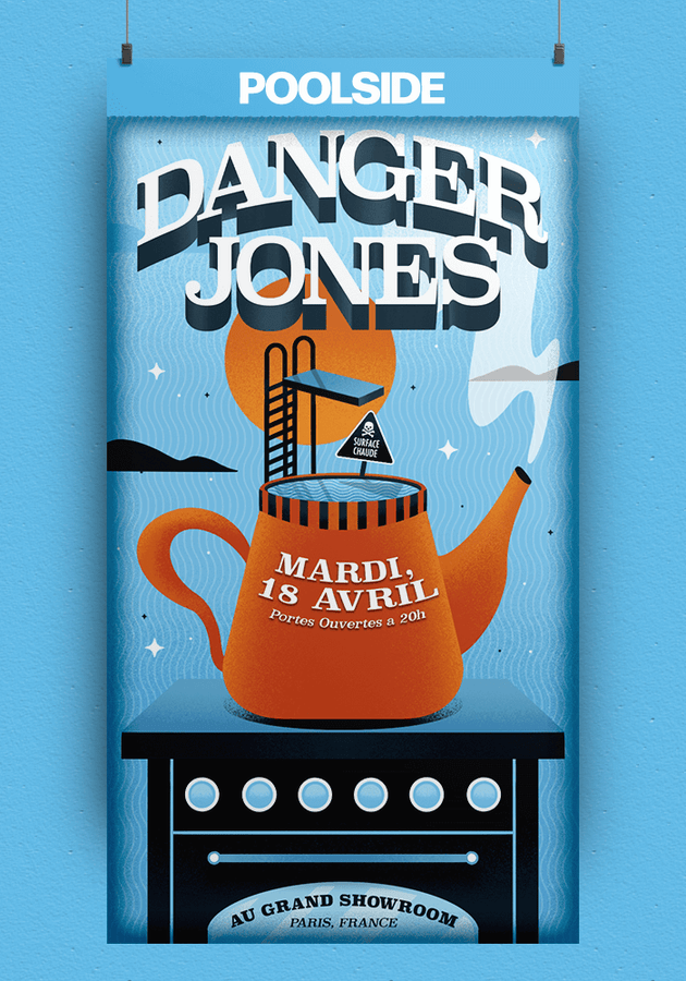 Affiche Danger Jones Poolside