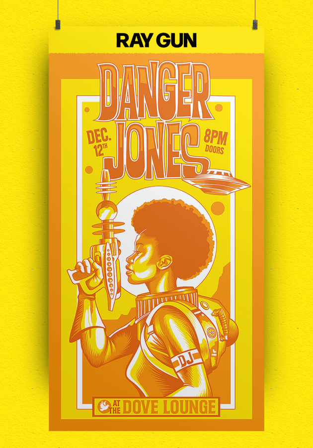 Affiche Danger Jones Ray Gun
