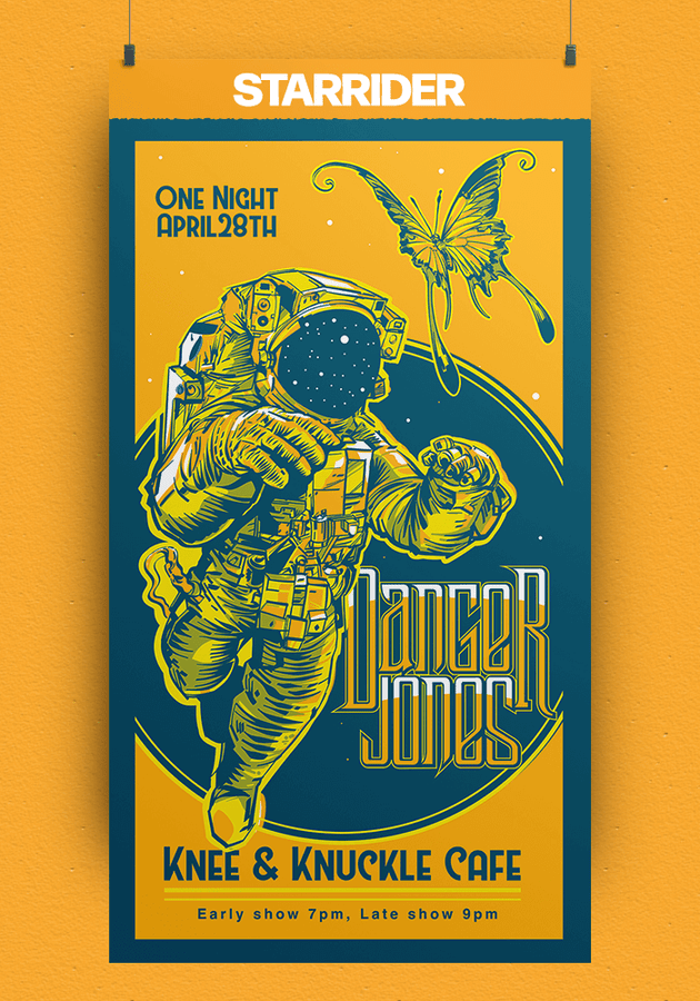 Affiche Danger Jones Starrider